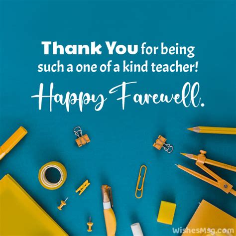 100 Farewell Quotes And Messages For Teacher Wishesmsg
