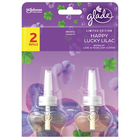 Glade Happy Lucky Lilac Electric Scented Oil Twin Refill X Ml Wilko