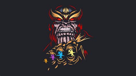 Thanos Dark Minimal 4k 2020 Wallpaper Hd Superheroes 4k