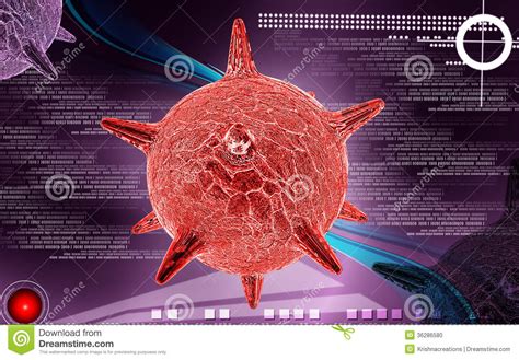 Herpes virus stock illustration. Illustration of effects - 36286580