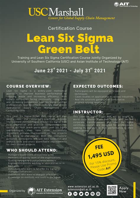 Online Certification Course On Lean Six Sigma Green Belt Ait Extension