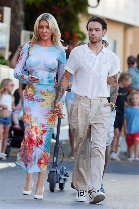 Liam Paynes Girlfriend Kate Cassidy In Striking Dress In Saint Tropez