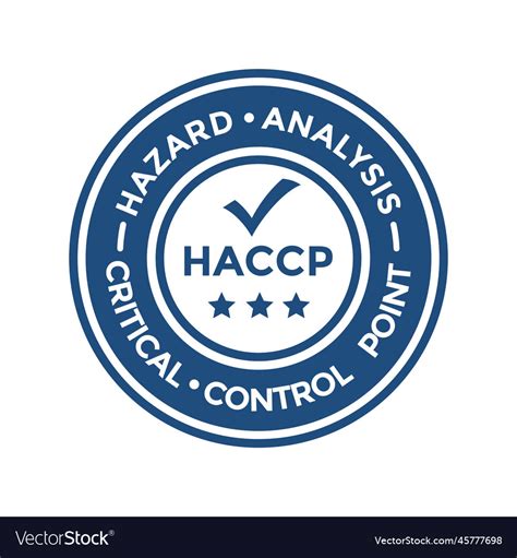 Haccp Logo Template This Design Use Checklist Vector Image