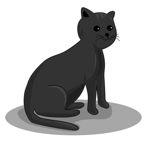 Black Cat Illustration 20956195 Png