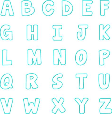 Free Printable Letter Stencils - Digitally Credible Calendars Free