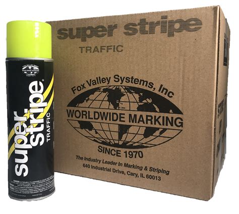 Fox Valley Super Stripe Traffic Paint Safety Yellow
