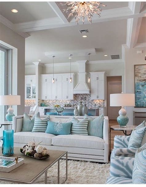 Pin By Heather Smith On Design Coastal Living Rooms Turquoise Room