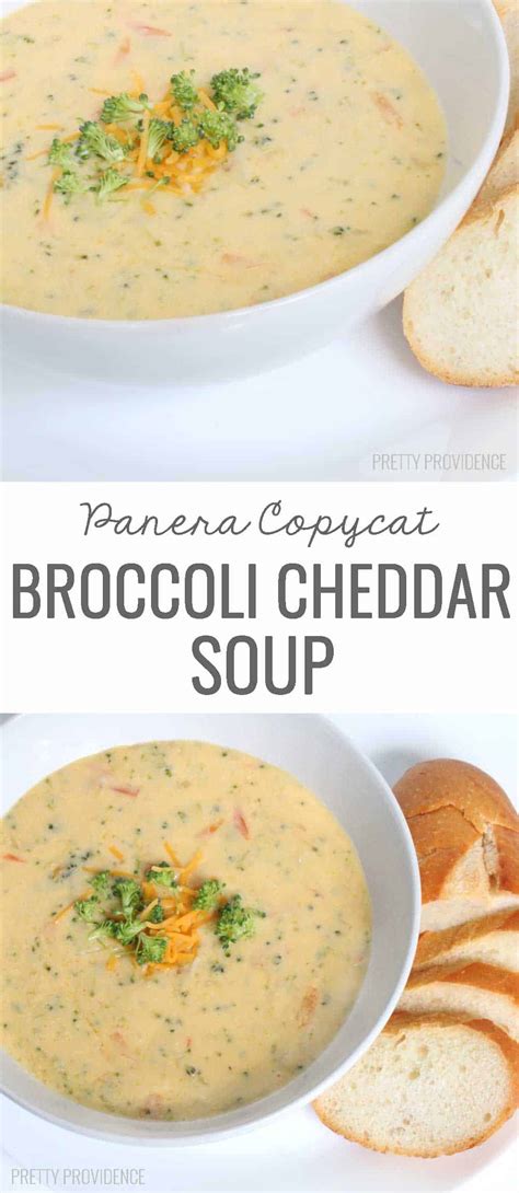 This cheesy soup is so good, you're going to want to eat every last bite! Broccoli Cheddar Soup - Pretty Providence