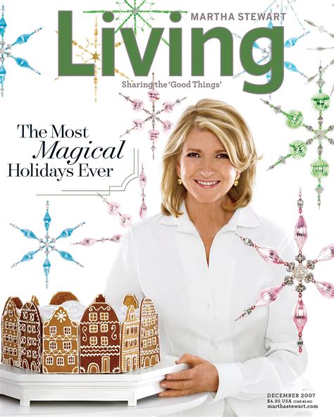 20 Years Of Christmas With Martha Stewart Living Magazine Cover Layout