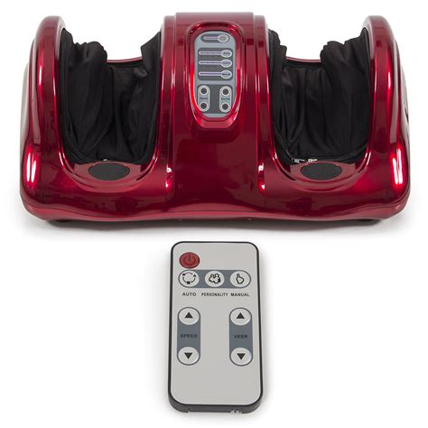 Shiatsu Kneading And Rolling Foot Leg Massager Calf Ankle W Remote Red