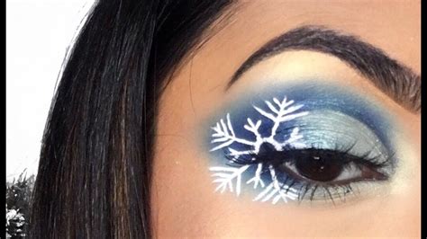 Christmas Icy Blue Snowflake Makeup Tutorial Cruelty Free Winter