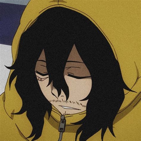 Mr Aizawa Shouta Aizawa Aizawa With Hair Up Bullet Icon Black