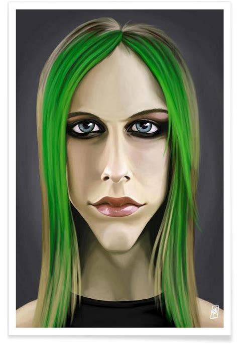 Avril Lavigne Karikatur Poster Juniqe