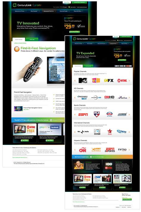 CenturyLink Prism product launch campaigns :: Behance