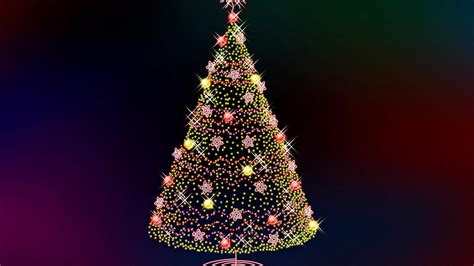 Download Wallpaper 1600x900 Christmas Tree New Year Colorful