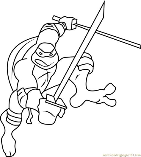 Leonardo Coloring Page Free Teenage Mutant Ninja Turtles Coloring