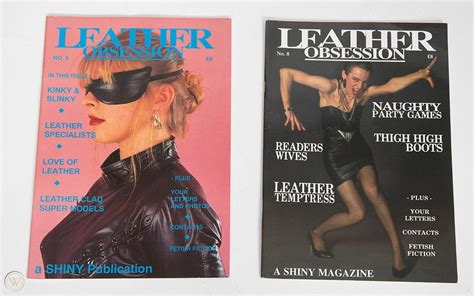 Shiny Leather Obsession Magazine Lot 6 Issues Rubber Fetish Kinky Pin