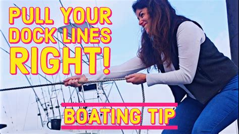 If circumstances favor your pulling out and moving ahead, run a long spring line when it clears the boat behind you, momentarily shift into neutral, release the spring line (or ask that the dock attendant free it), shift into reverse, and. How to pull Dock Lines - Boat Tip | Captain Boomies