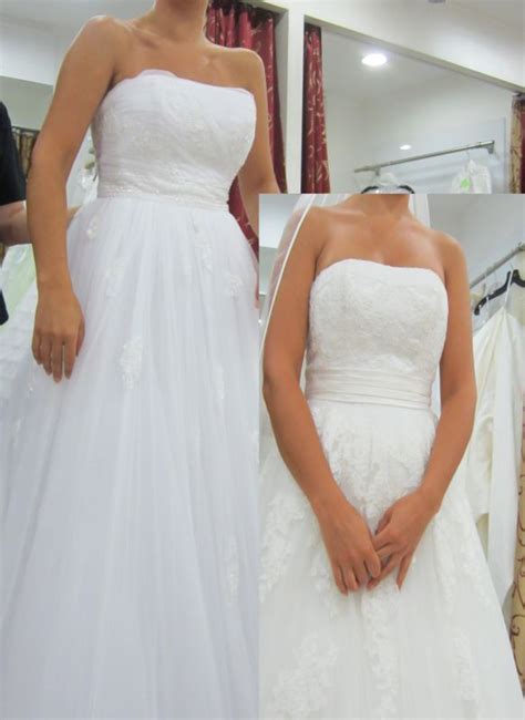 Don't know about you, but we're feeling a real connection here. Help! White or ivory wedding dress!