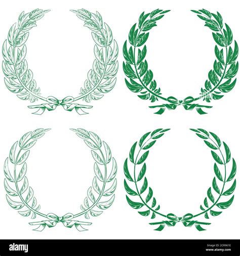 Laurel Wreaths Vector Hi Res Stock Photography And Images Alamy