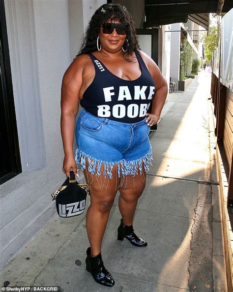 Lizzo Wears A Fake Boobs Top As She Enjoys Date With A Mystery Man At