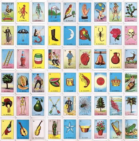 free printable loteria mexicana cartas