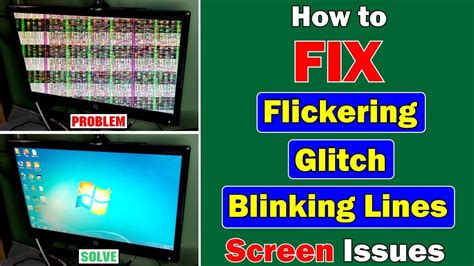 How To Fix Flickering Lines Or Glitch Screen Problem In Pclaptop Youtube