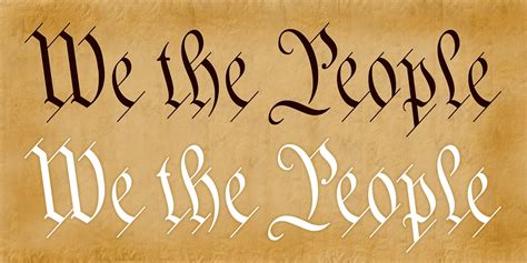 We The People Font Fontspring