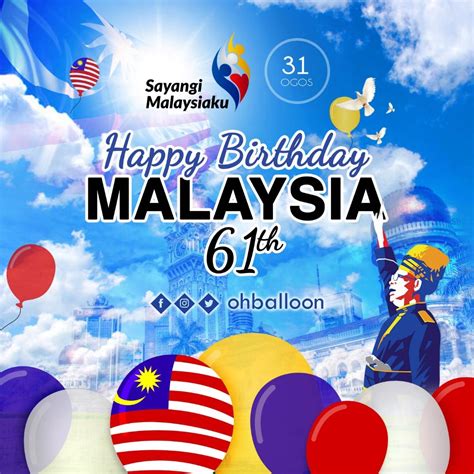 Selamat hari kebangsaan malaysia 2018. Wish Card Hari Kebangsaan Malaysia 2018 | Cards, Happy ...
