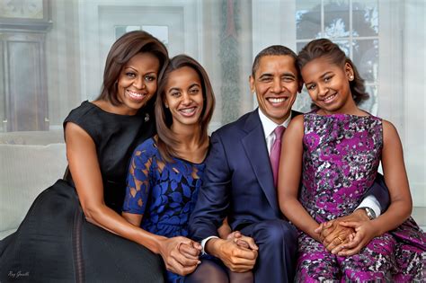 Picture Barack Obama President Men Smile Michelle LaVaughn 2560x1706