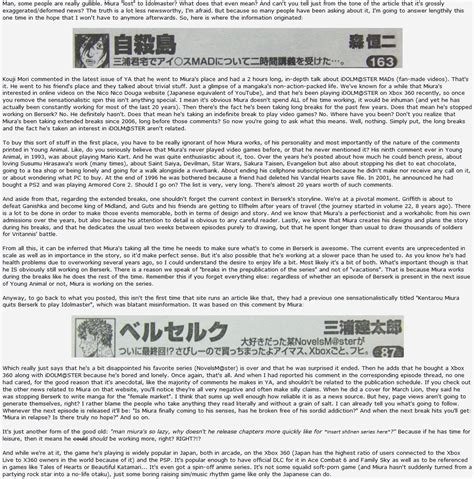 It went on to win miura a prize from the comi manga school. Miura Kentaro Idolmaster - Cheap Reviews Bread Machines