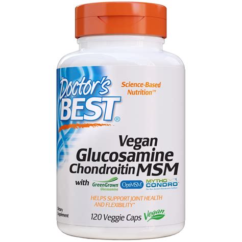 Doctors Best Vegan Glucosamine Chondroitin Msm 120 Veggie Caps Vitacost