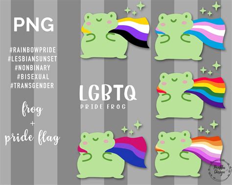 lgbtq pride flag frog svg png pride frog rainbow pride etsy
