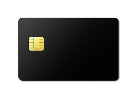 Premium Photo Black Credit Card Template Isolated On A White