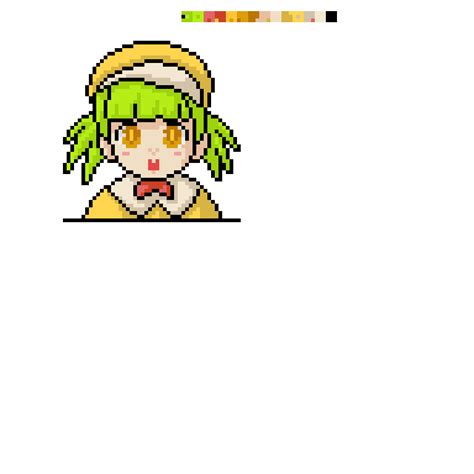 Anime Girl Pixel Art