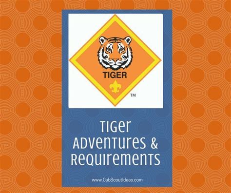 Cub Scout Tiger Rank Requirements Tiger Scouts Cub Scouts Tiger