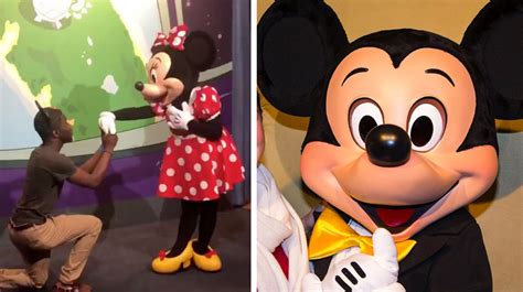 This Man Thought He Could Propose To Minnie Mouse Right In Front Of