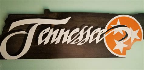 Wood Signs Tennessee Sign Tennessee State Flag University Etsy