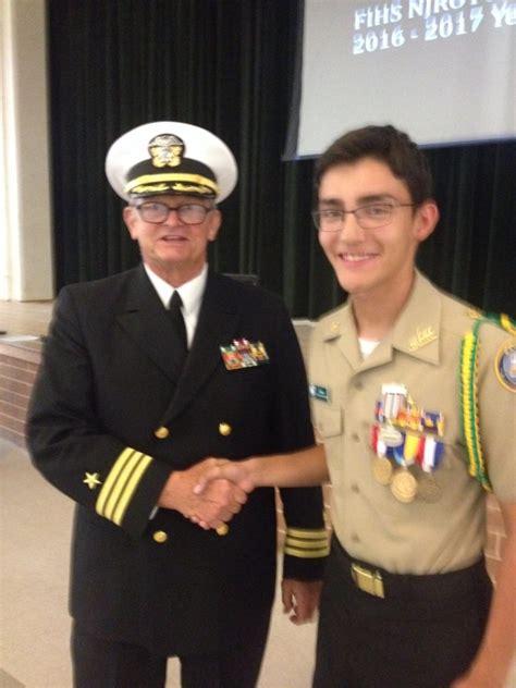 Cadet Senior Chief Petty Officer Kevin Ellis Is Awarded The H L Hunley