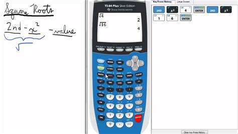 So in the example above you can add the first and the last terms Square Roots TI 84 Calculator Roots and Radicals - YouTube
