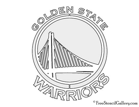 Nba Golden State Warriors Logo Stencil Free Stencil Gallery