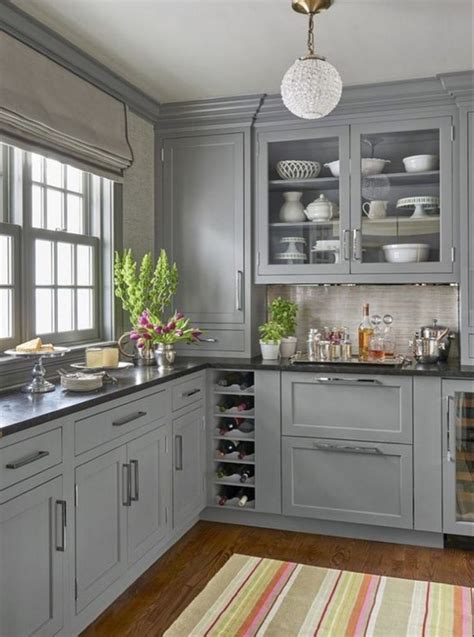 20 Awesome Grey Kitchen Cabinets Will Make You Not Easy To Get Bored