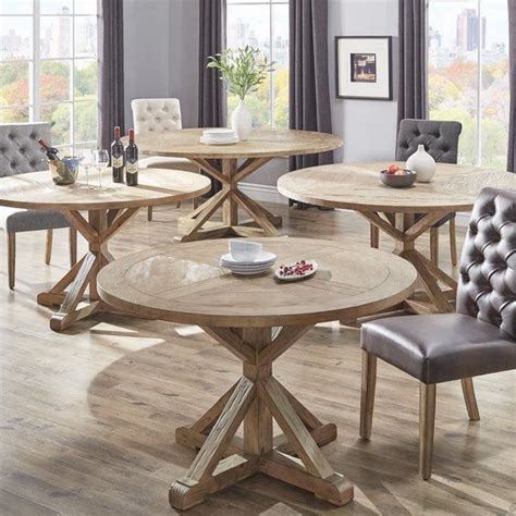 Shop modern outdoor dining tables at design within reach. Peralta Round Rustic Dining Table | Modern dining furniture, Contemporary outdoor dining furniture