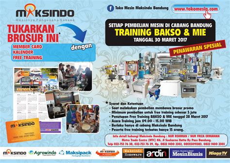 We did not find results for: Program Tukar Brosur di Maksindo Bandung - Toko Mesin Maksindo