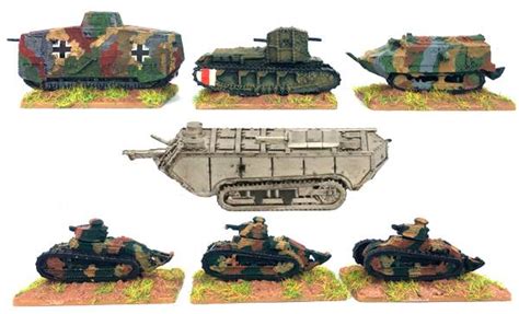10mm Wargaming Five New Wwi Tanks From Kallistra