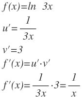 Innere funktion f(x) und ihre ableitung f'(x): Ableitung von ln x brechnen leicht erklärt + Regeln ...