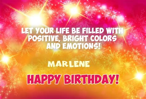 Happy Birthday Marlene Pictures Congratulations