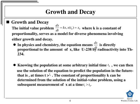 Ppt Chapter 3 Modeling With First Order Differential Equations