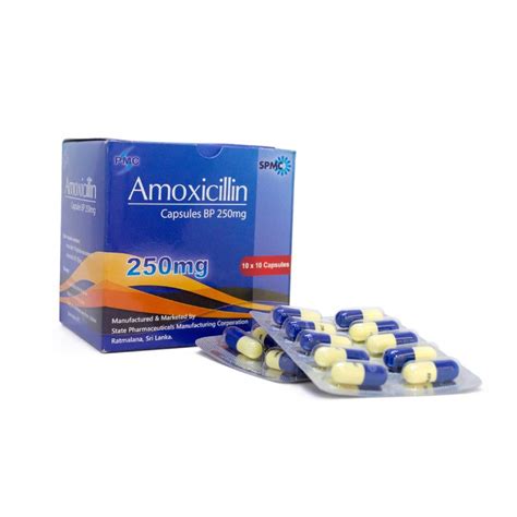 Amoxicillin Capsules Bp 250 Mg Blister Spmc State