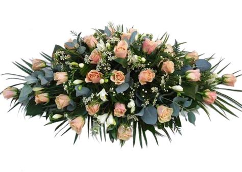 La tulipe flowers is family owned and operated for over 23 years. Funeral Flowers Peach Rose Spray